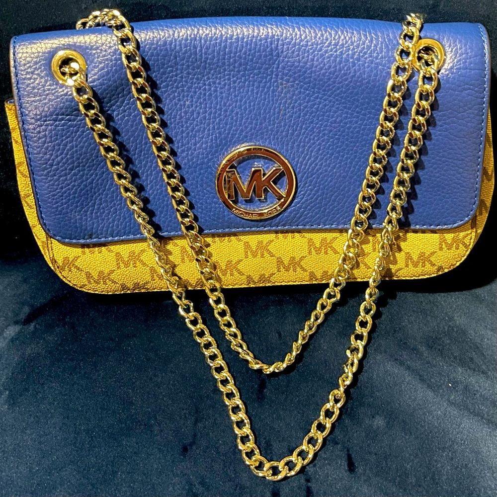 Blue Michael Kors Handbag